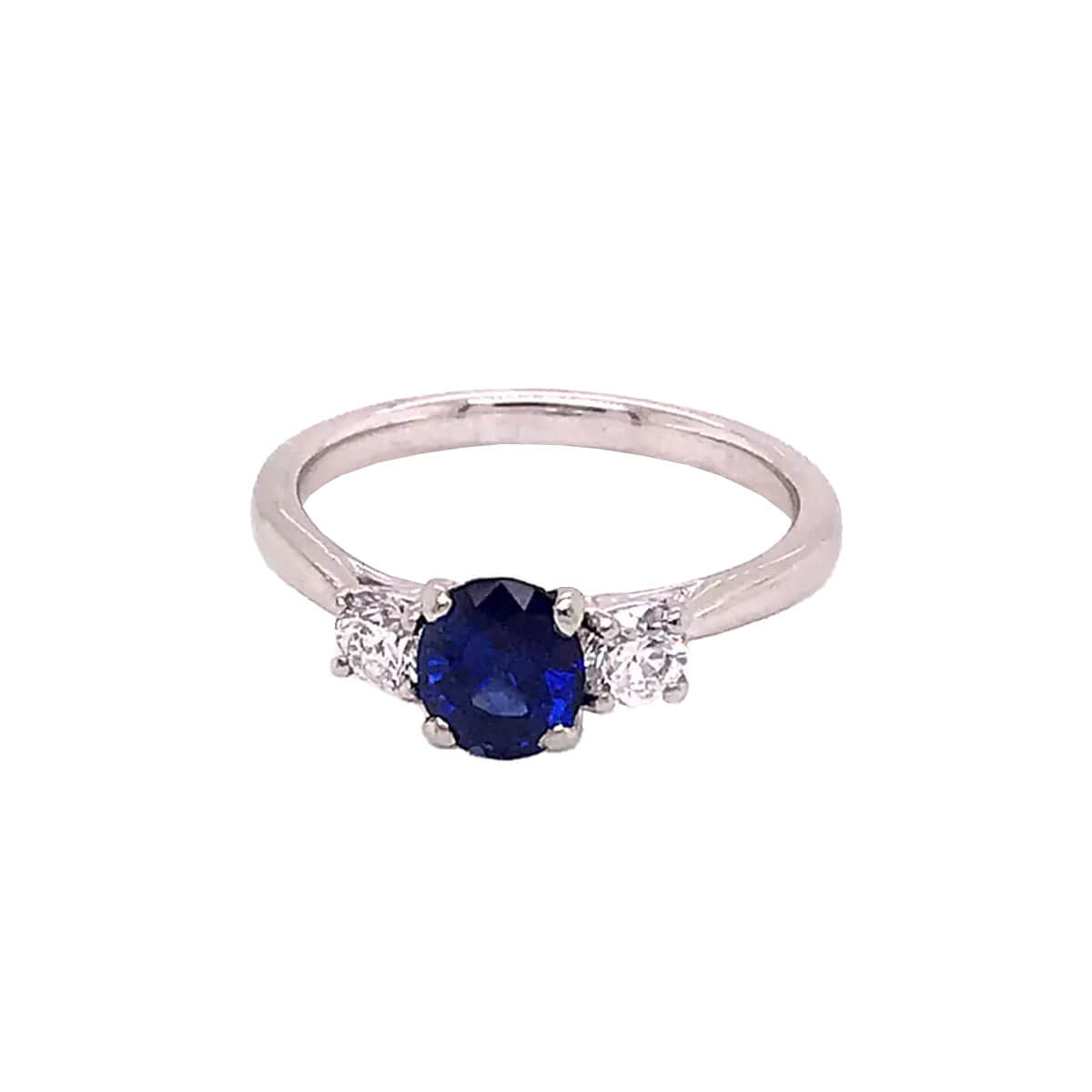 0.99ct Oval Sapphire & Diamond Trilogy Ring | Cry For The Moon