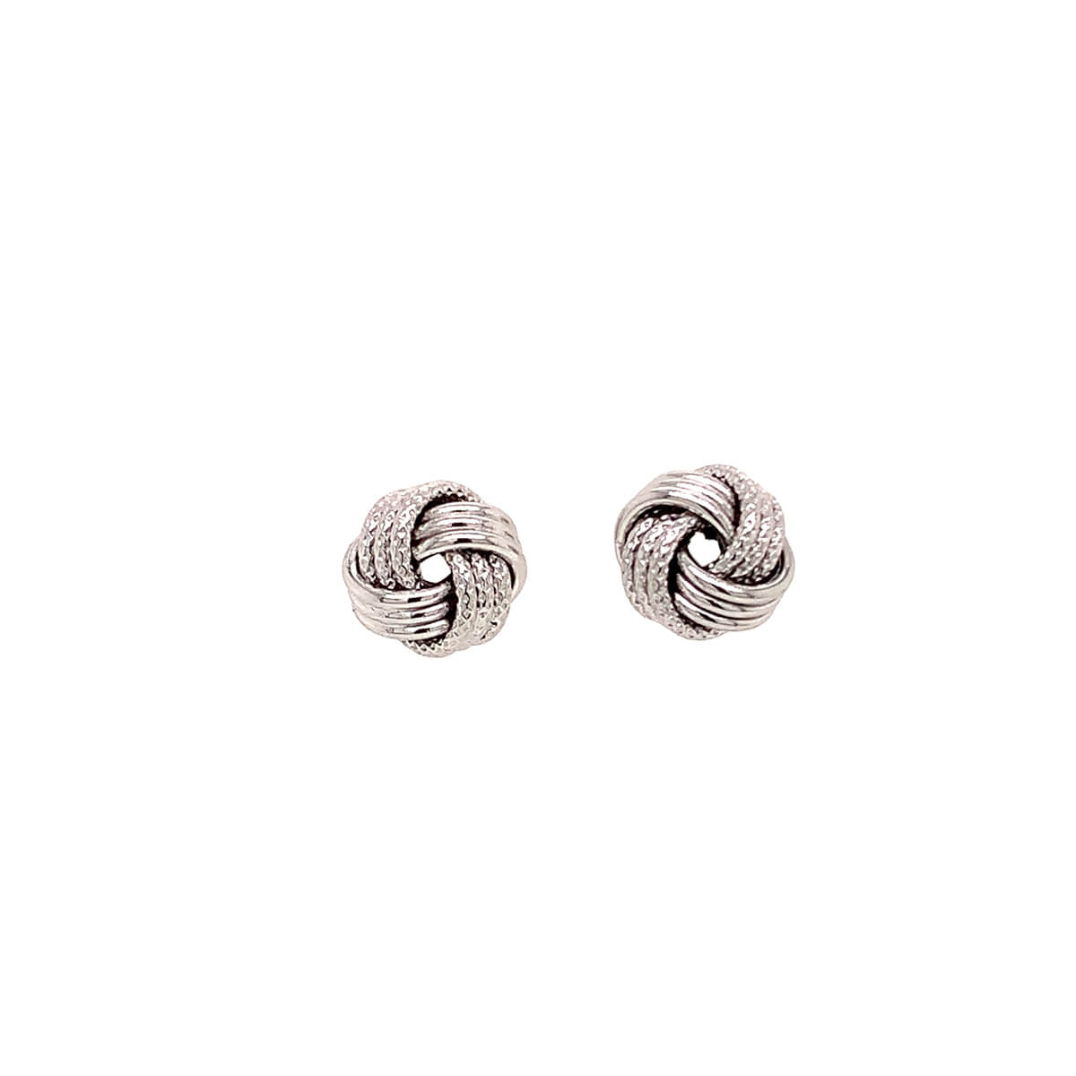 18ct White Gold Knot Earrings | Cry For The Moon